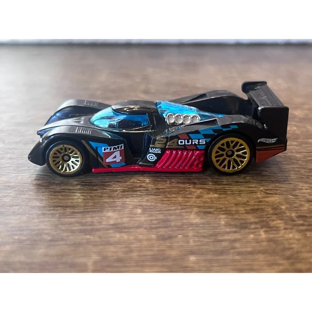 Hot Wheels 24 Ours Black PIMI #4 Le Mans Race Car‎ Loose Die Cast EUC Play Cars